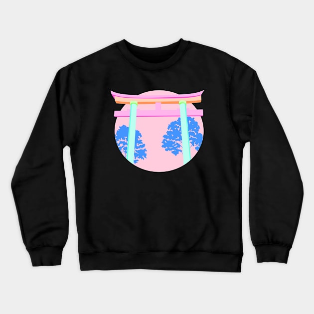 Cyber Shrine Crewneck Sweatshirt by CieloMarie